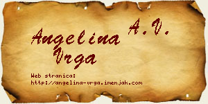 Angelina Vrga vizit kartica